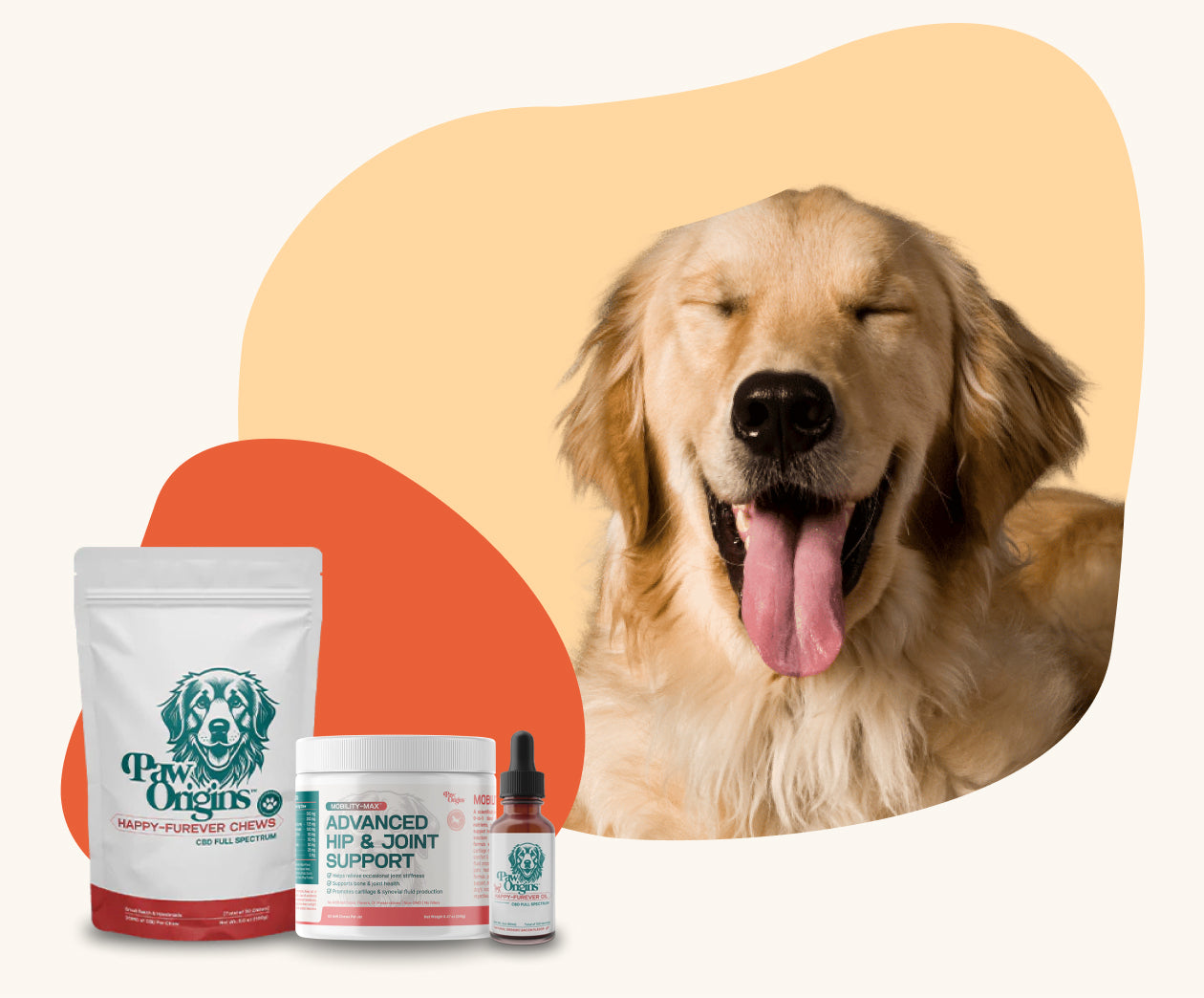 Paw origins products banner