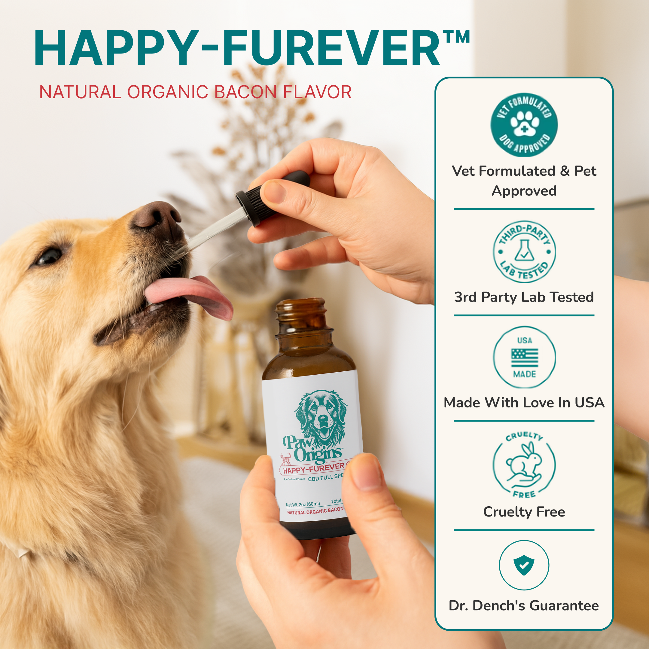 CBD Dog Oil Happy-Furever Paw Origins