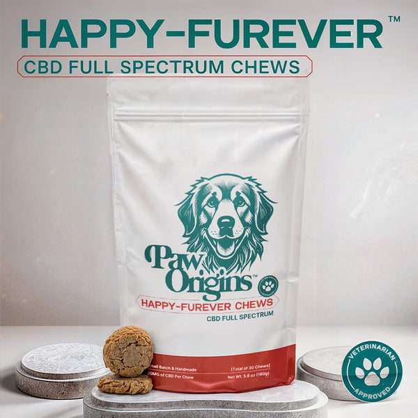 CBD Dog Chews Happy-Furever Paw Origins