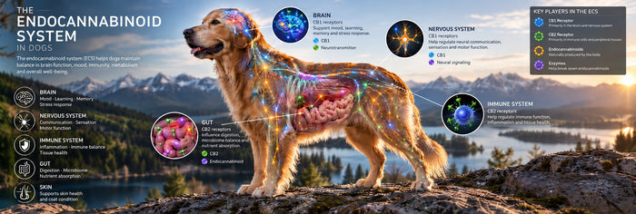 How the Endocannabinoid System Influences Stress in Dogs
