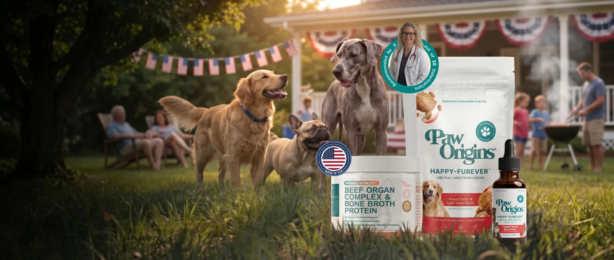 <p>Happier, Calmer,<br/>Healthier Pets</p>