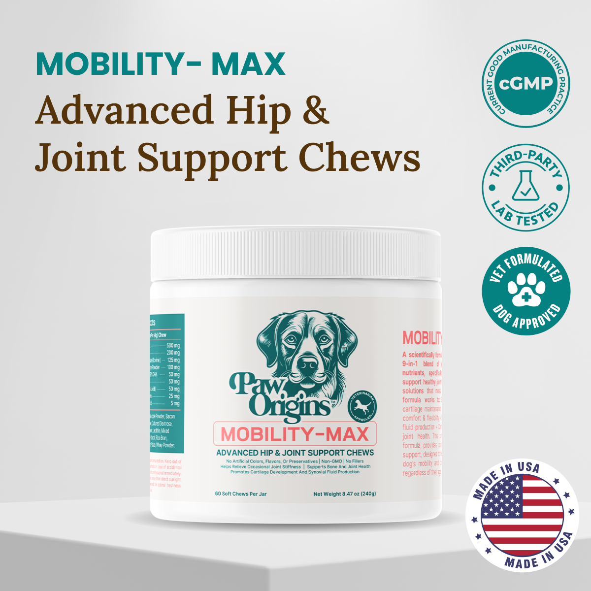 Mobility-Max™ Advanced Hip & Joint Support Chews