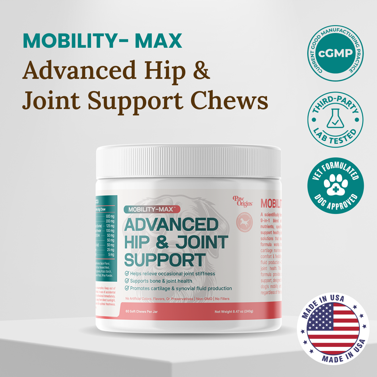 Mobility-Max™ Advanced Hip & Joint Support Chews