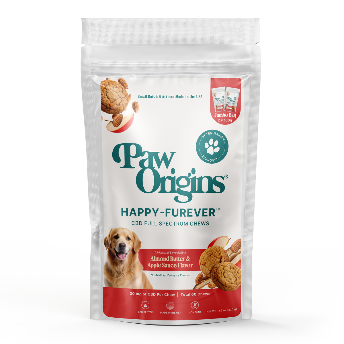 CBD Dog Chews | Jumbo Happy-Furever | Paw Origins – PawOrigins®