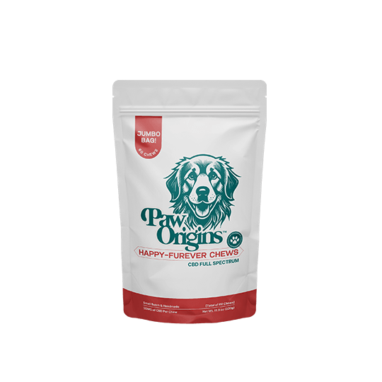 CBD Dog Chews Jumbo Happy-Furever Paw Origins1